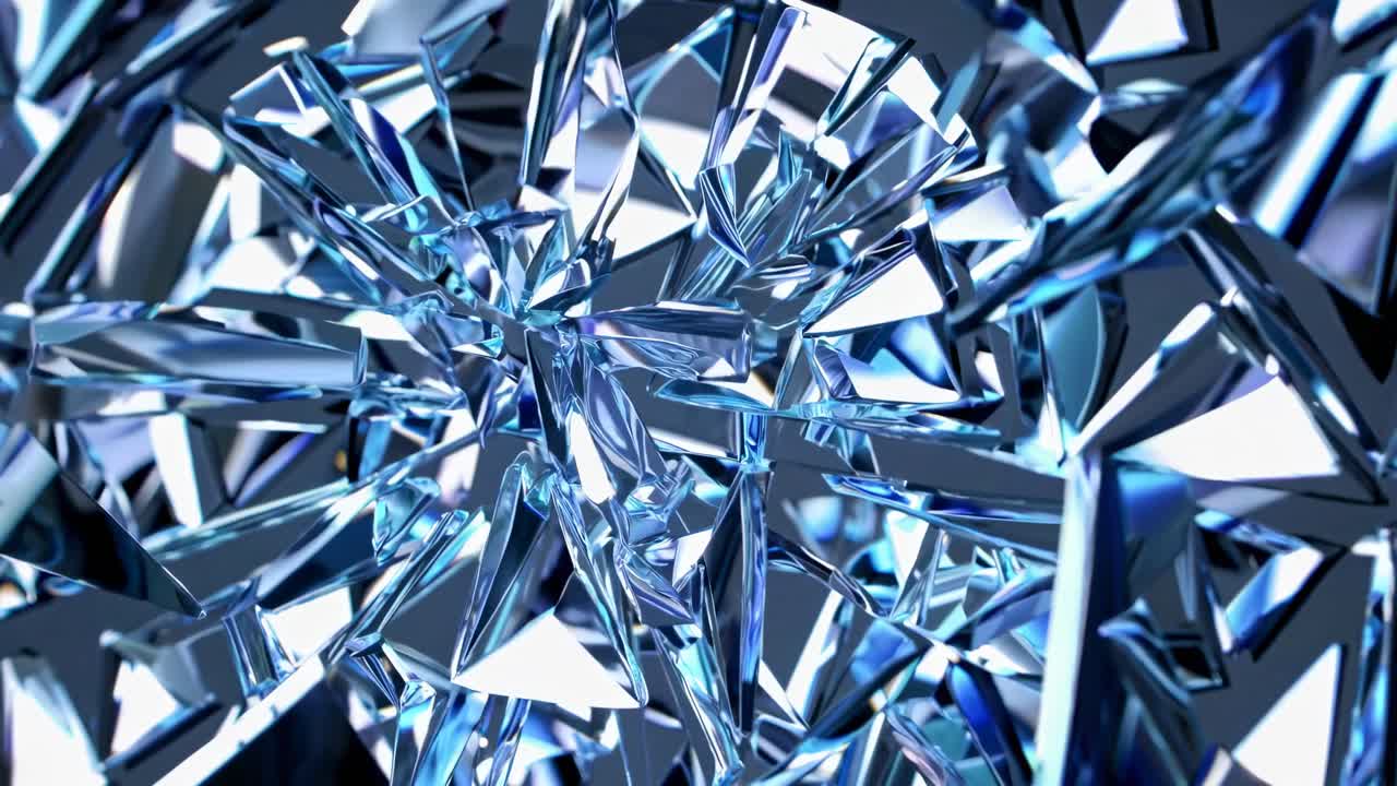 파손된 파란 크리스탈