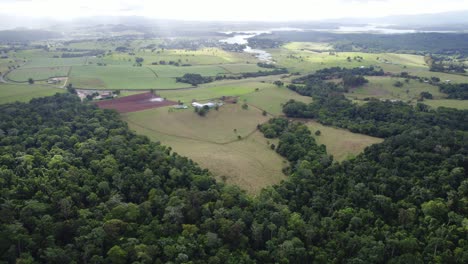 Distant-View-Of-Lake-Tinaroo-From-Crater-Lakes-National-Park-Near-Lake-Eacham-In-Atherton-Tablelands,-Queensland