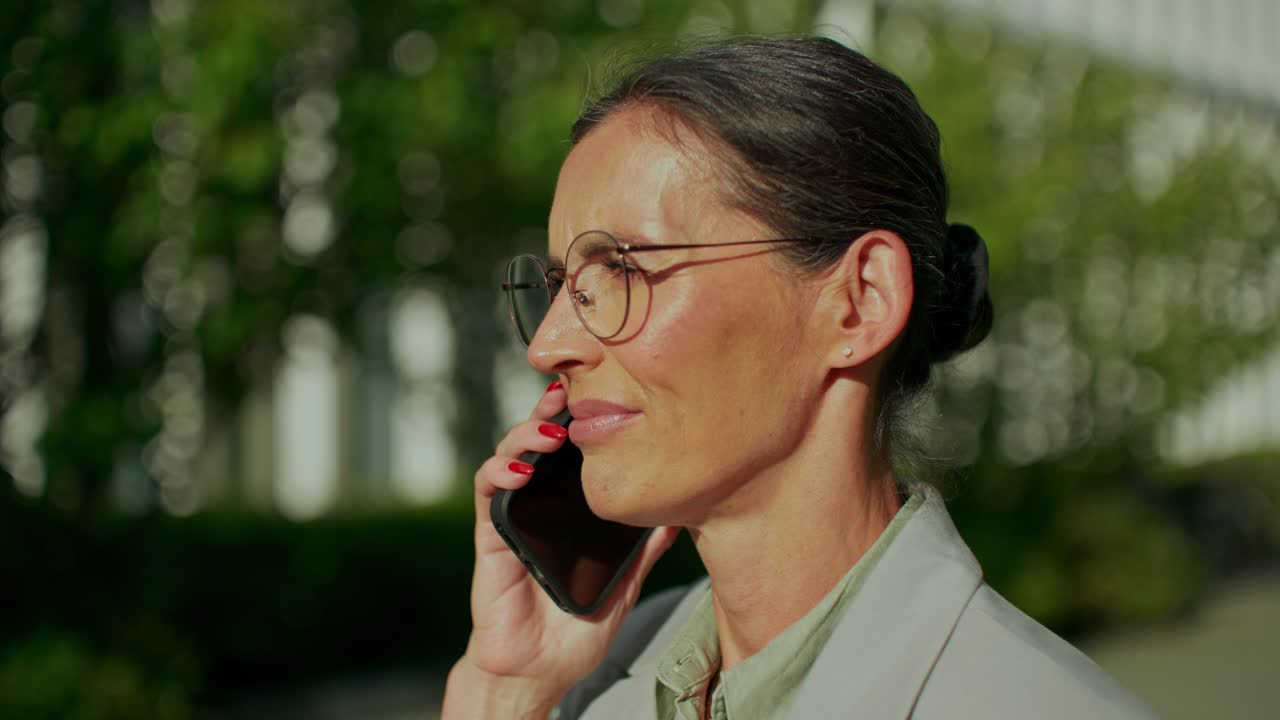 Businesswoman on a Phone Call