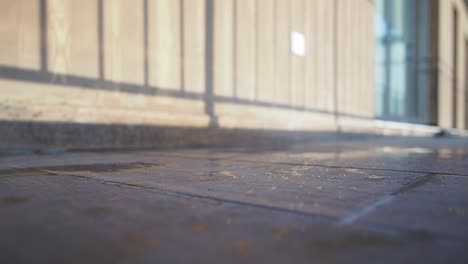 water splashing on patio