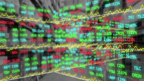 Animation-of-data-processing-over-warehouse