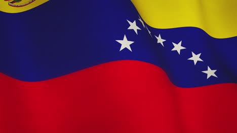 venezuela flag waving abstract closeup shows national democracy - seamless loop animation video