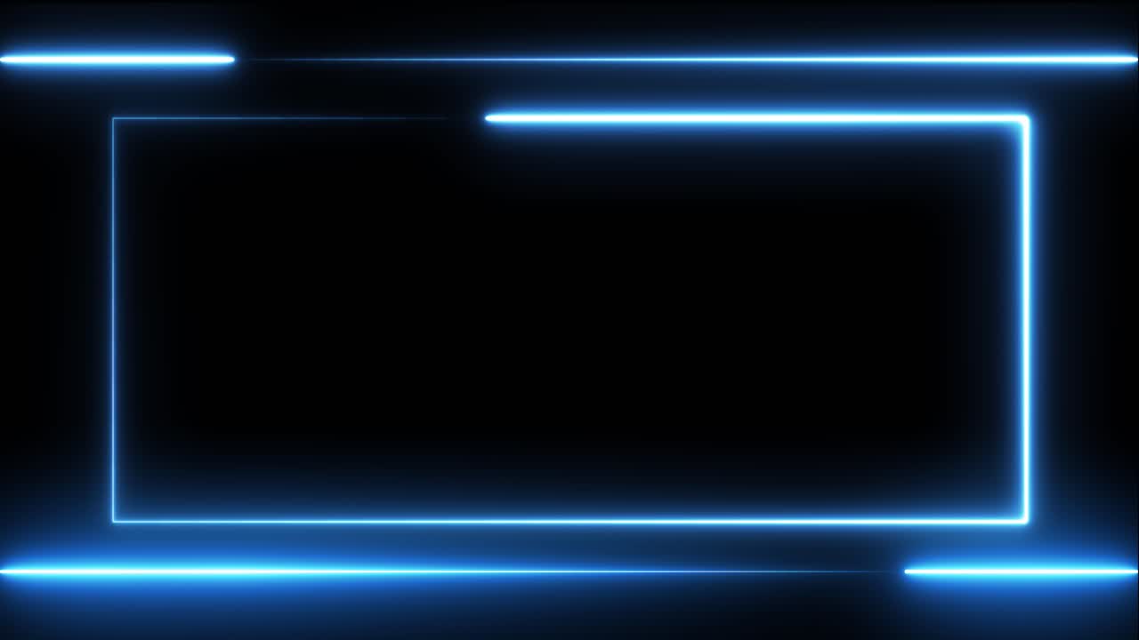 Blue Neon Frame