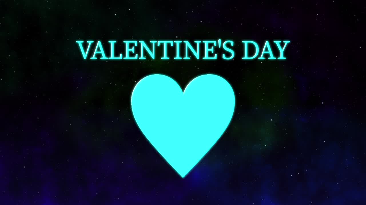 mensaje de valentín texto animación gráficos de movimiento