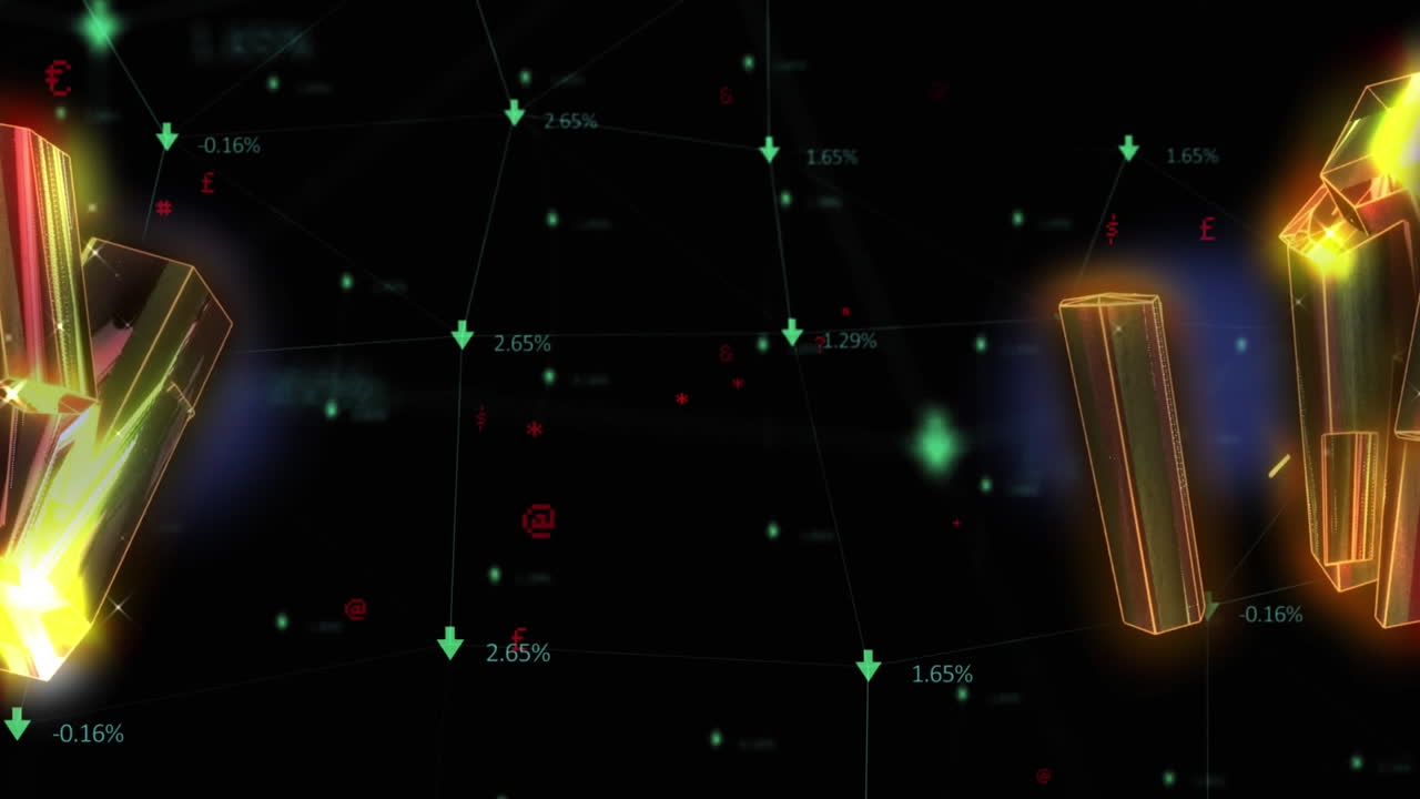 animación de manchas blancas flotando sobre el champán sobre un fondo negro