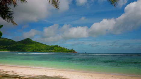 timelapse of seychelles tropical beach