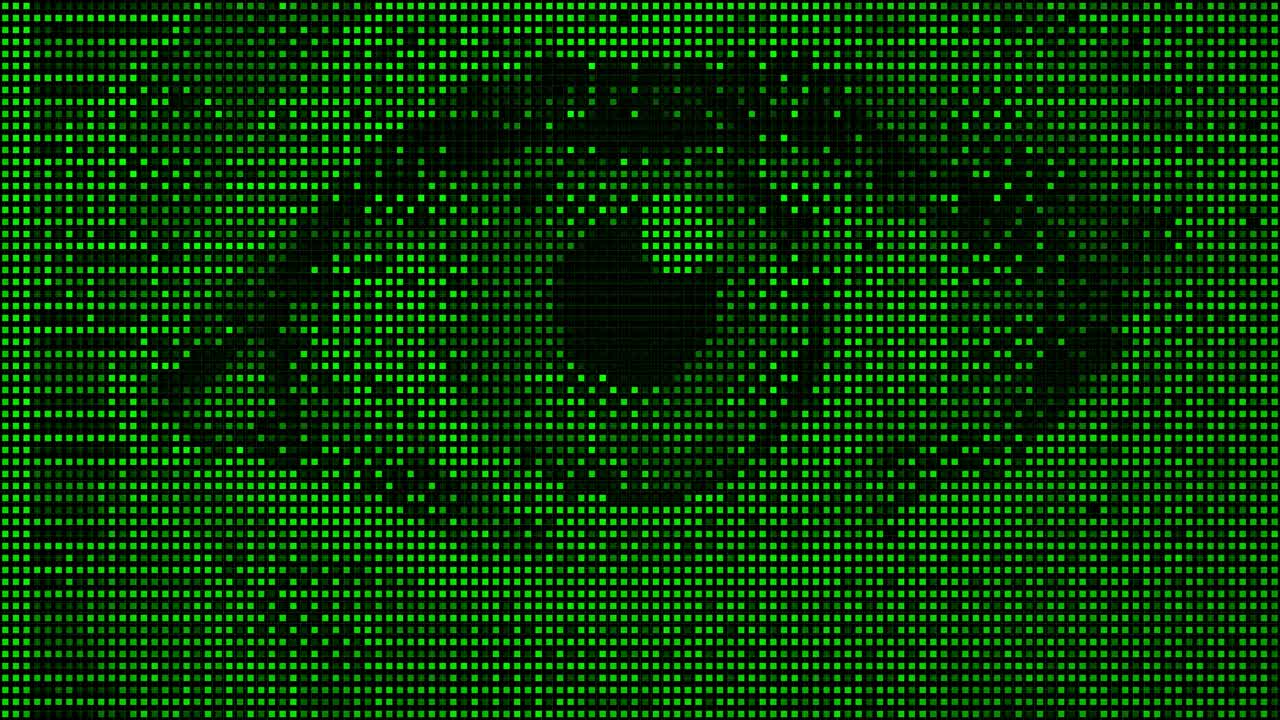 Digital Eye Scan Animation Futuristic Biometric Security Grid Background Loop