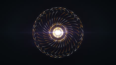 abstract glowing sphere design