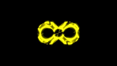 abstract background with gold infinity sign