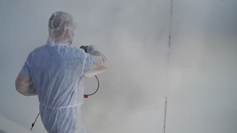 disinfection of a room using a fogging machine