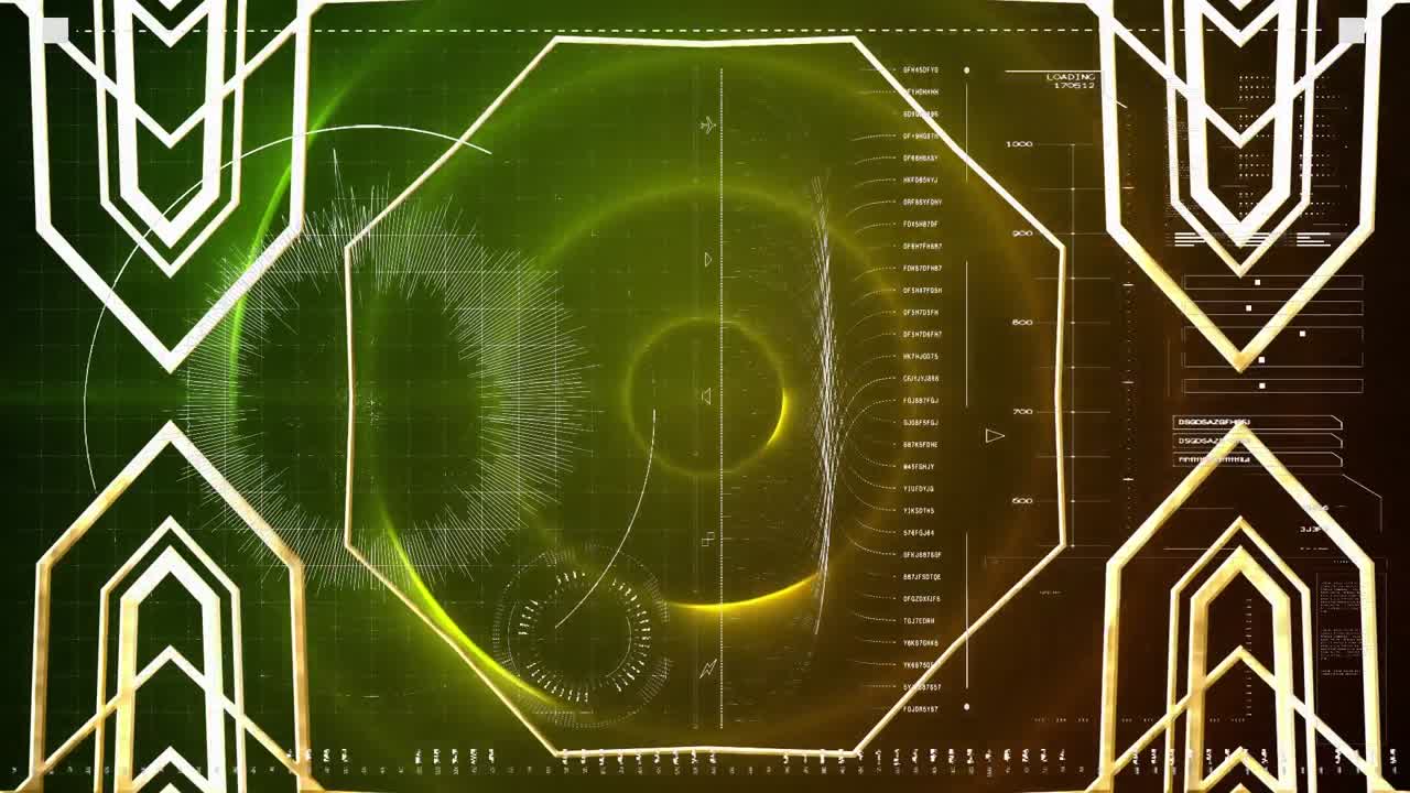 연결의 디지털 애니메이션에 대한 모양의 애니메이션