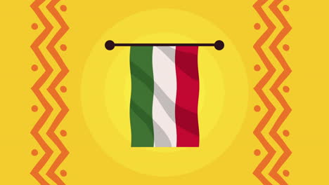 mexican flag illustration