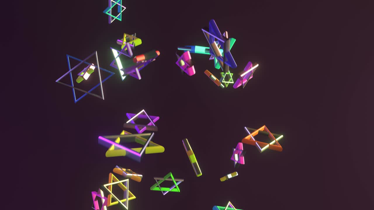 forma futurista, vuelo, animación de un objeto abstracto. fondo de concepto de tecnología dinámica.