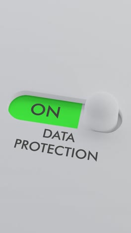 switching on the data protection switch vertical video