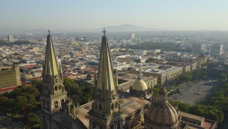 bird's eye view of guadalajara cathedral