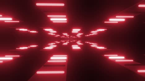 red neon tunnel 3d graphic design