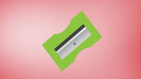 digital animation of multiple sharpener icons floating against pink gradient background