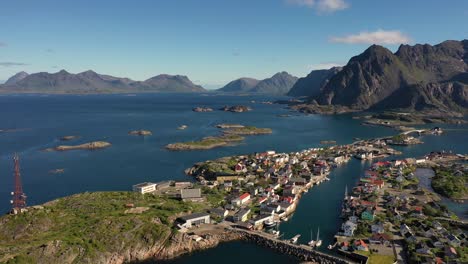 Henningsvaer-Lofoten-is-an-archipelago-in-the-county-of-Nordland,-Norway.