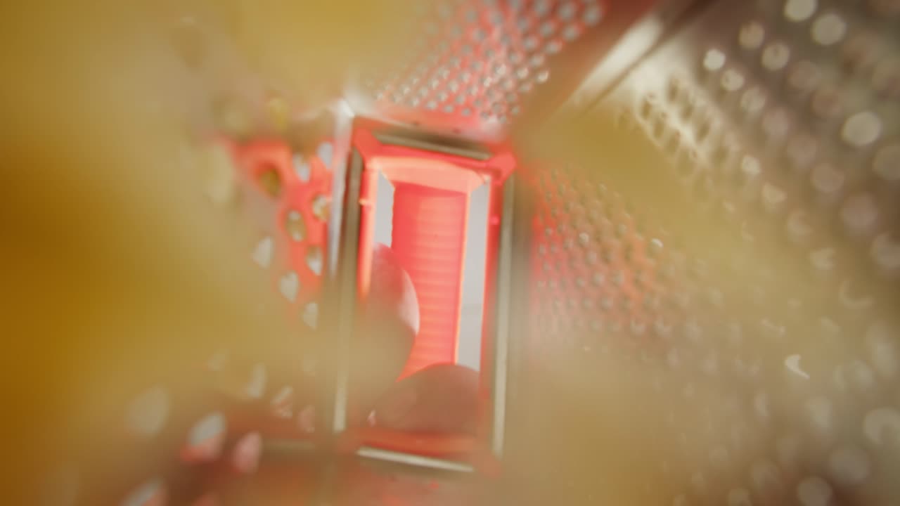 Close up of a cheese grater