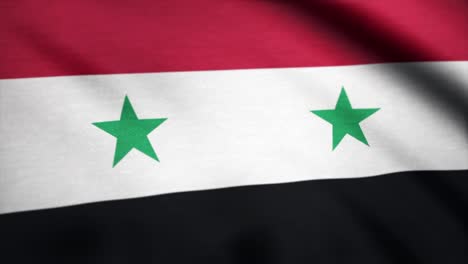 flag of syria. syria flag waving at wind animation