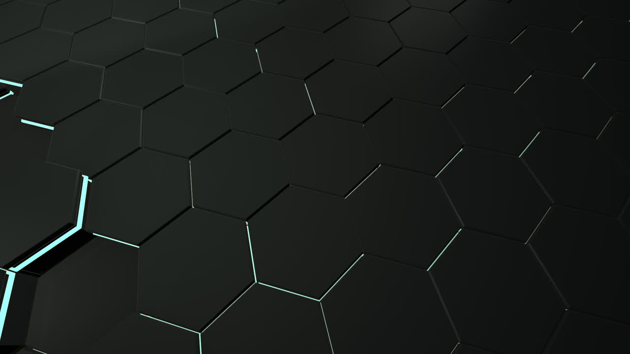 Motion dark black hex grid background 7