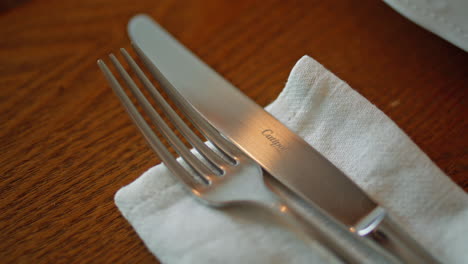 table setting with knife and fork