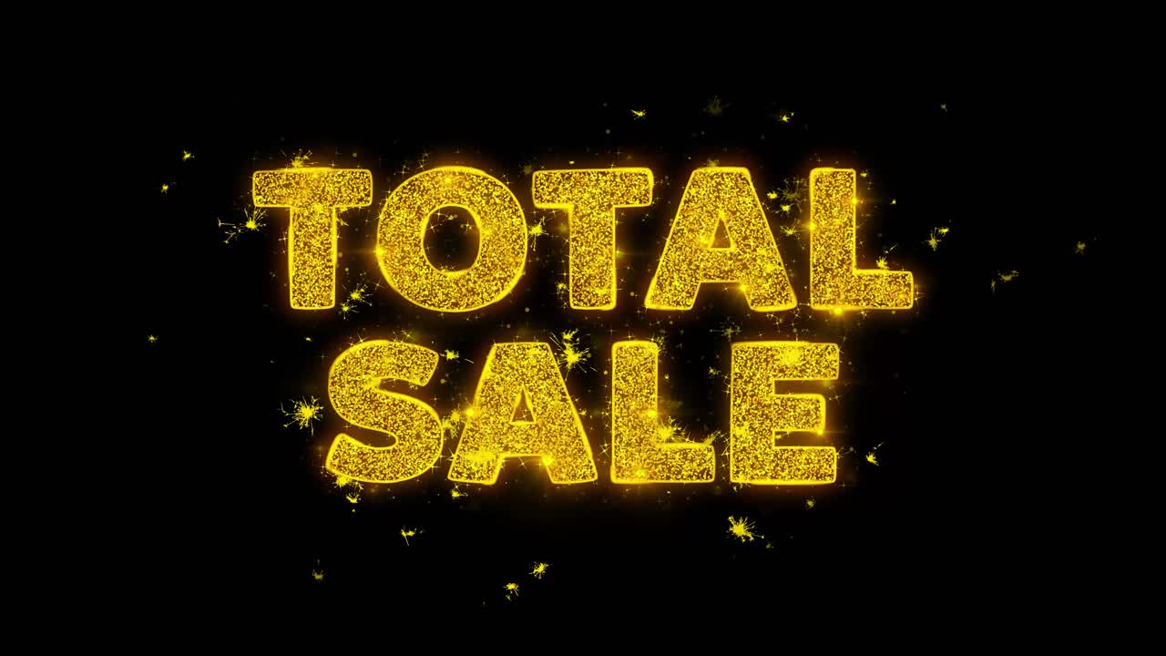 Total Sale Sparkling Text