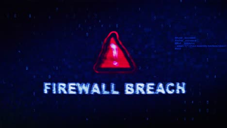 Firewall Breach Alert - Digital Security Warning