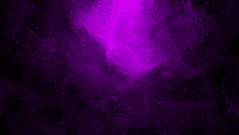 patrones abstractos de arena púrpura que se extiende sobre un fondo negro. nube de puntos púrpuras girando en la oscuridad. datos virtuales. fondo de movimiento de bucle vj. animación 4k - render 3d