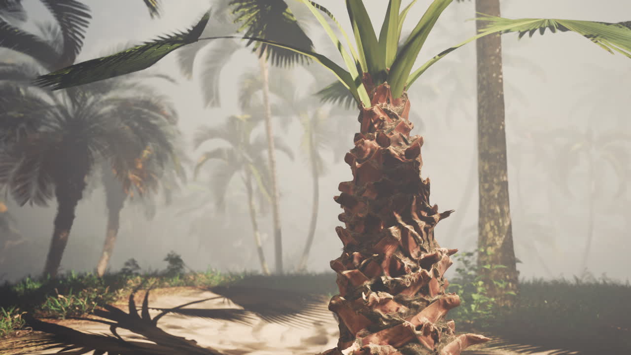 una palmera en un bosque tropical