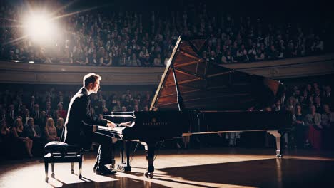 pianist performing a classical concert