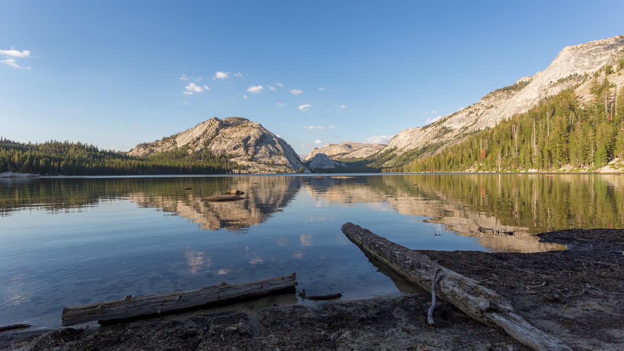 Tenaya Lake - Glacial Lake In Yosemite National Park At Sunset In California, USA