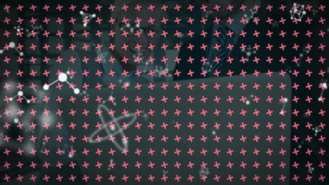 animación de corazones rojos cayendo sobre un fondo negro