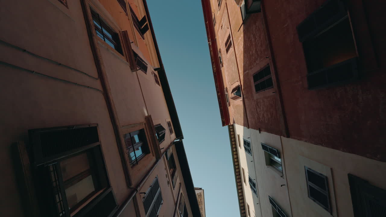 Looking up at Buildings and Sky