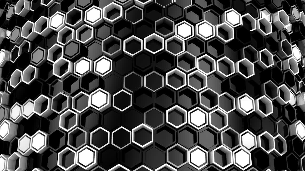 el fondo de los hexágonos