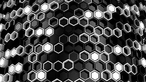 el fondo de los hexágonos