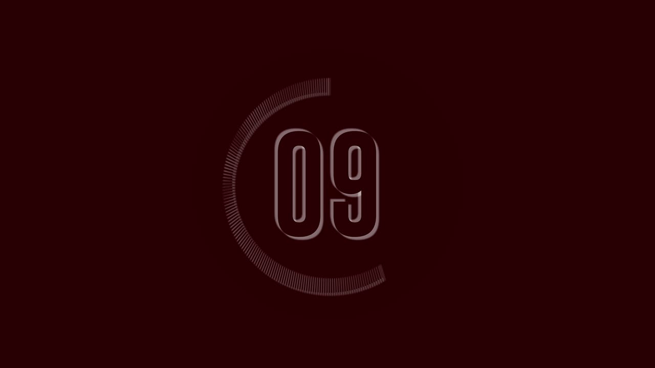 minute time keeper on background. Count down 60 to 0 second.