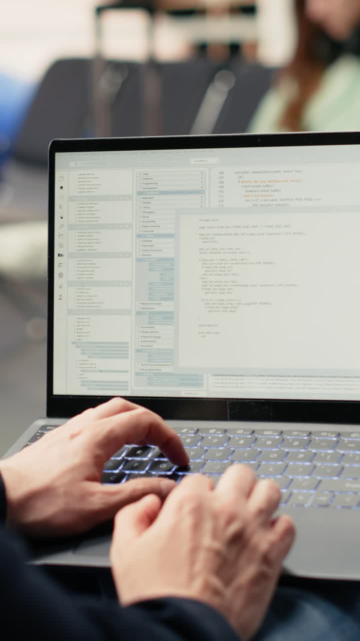 Vertical Video IT engineer creating scripts and managing databases for web platform