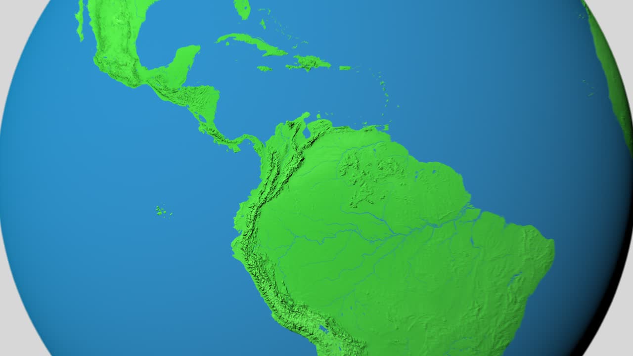 haz un zoom en el mapa 3d de colombia