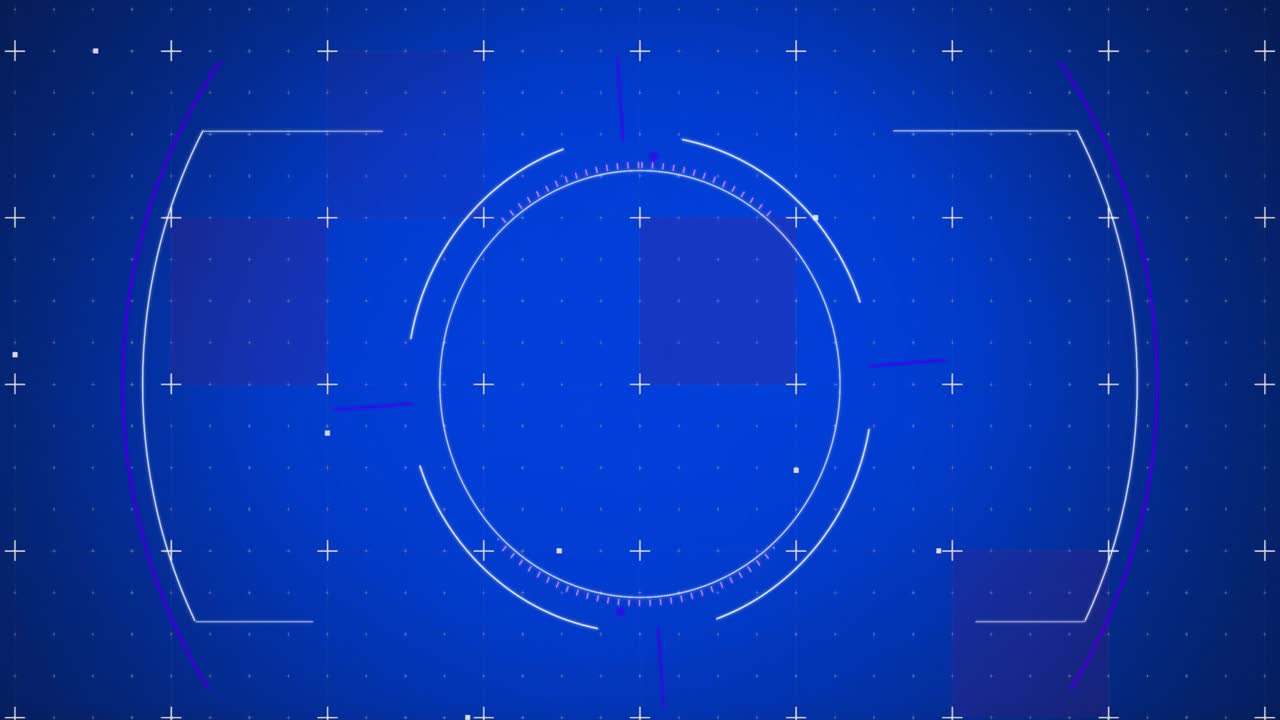파란색 배경에 스 ⁇  스캔과  ⁇ 색 마커의 애니메이션