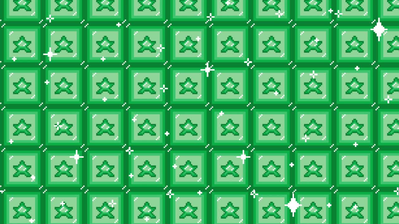 Pixel art tile star icon Looping animated background. 1080p (5).mp4