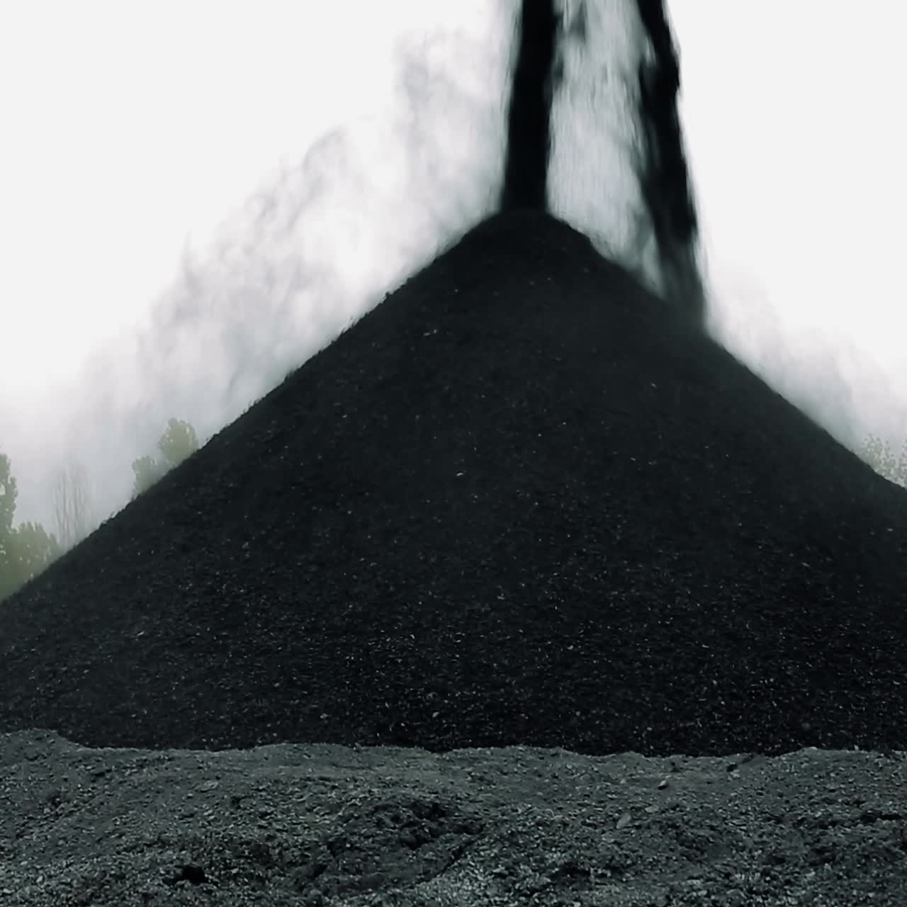 Natural black coal