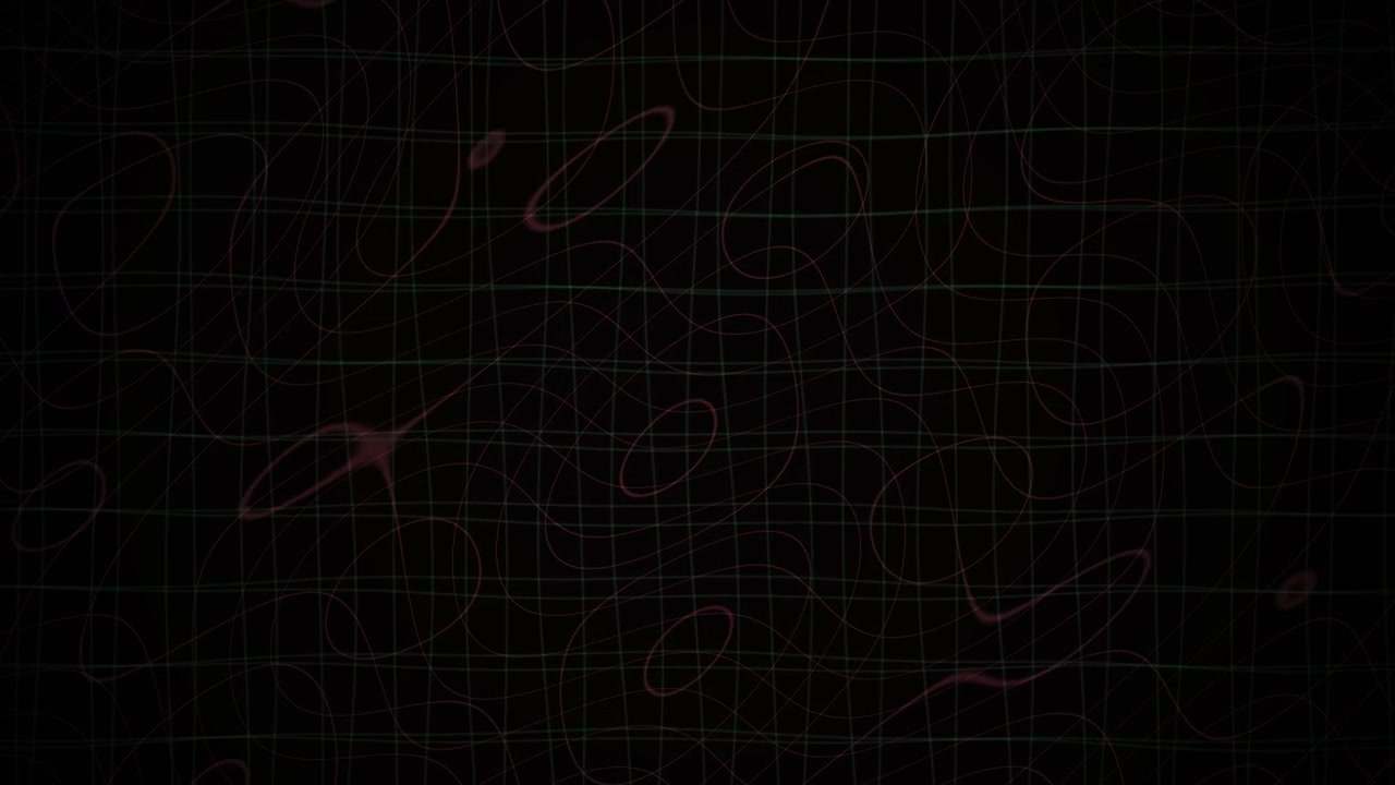 Animated Abstract Background with Moving Contour Lines and Grid