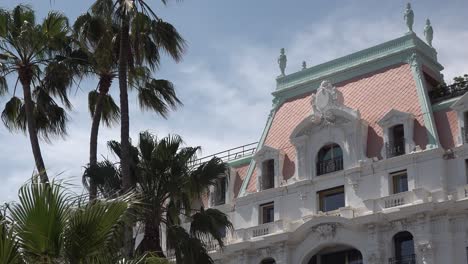 palmera y edificio histórico en niza