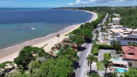 coastal road in porto seguro bahia brazil