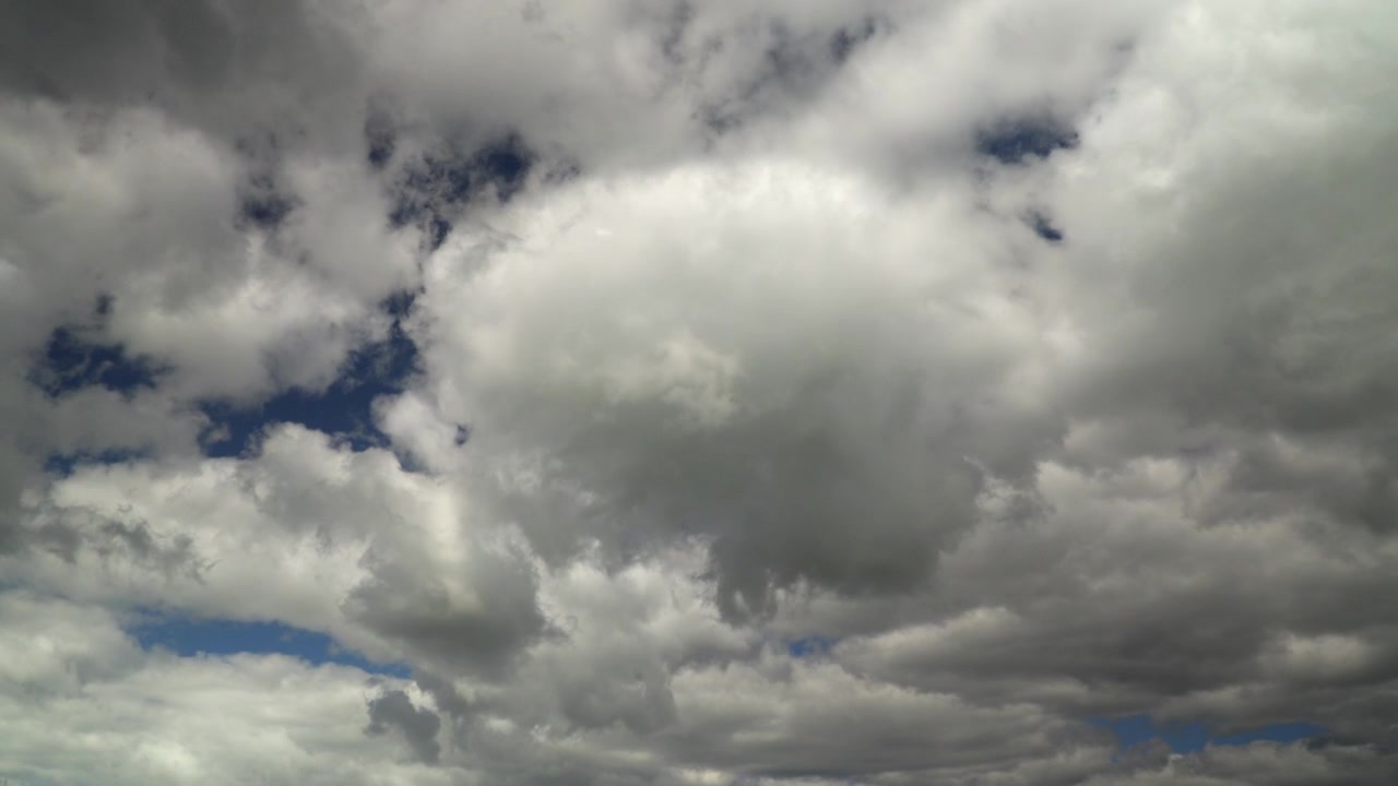Cumulonimbus Clouds Slowly Gathering And Greying. Timelapse 30x.