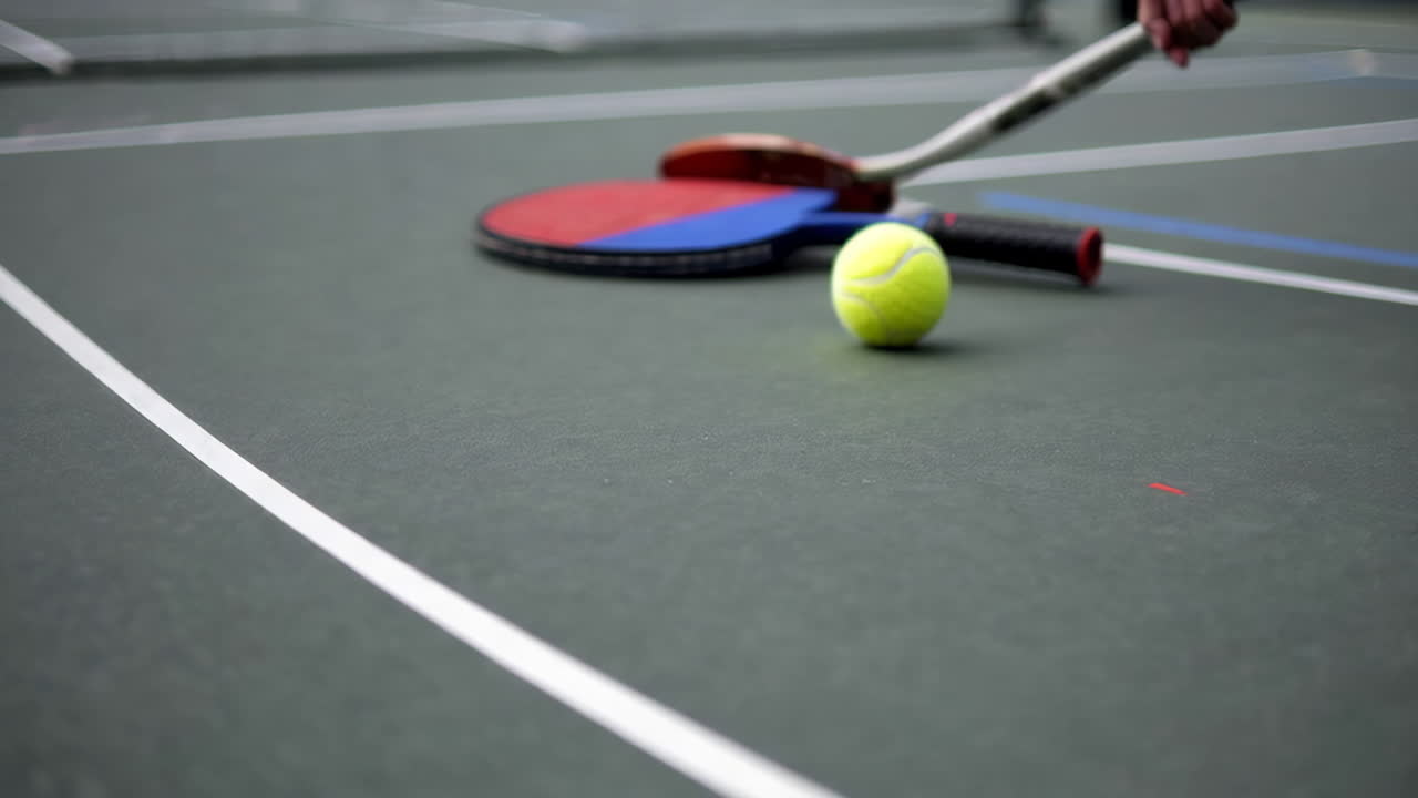 Table Tennis Equipment on Court