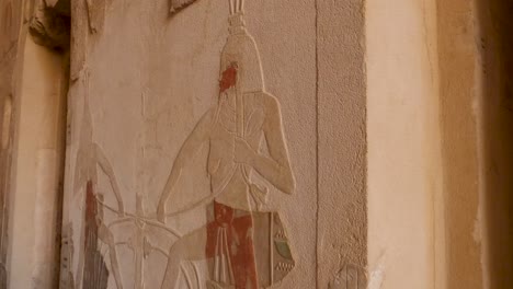 wall art depicting story at mortuary temple of hatshepst