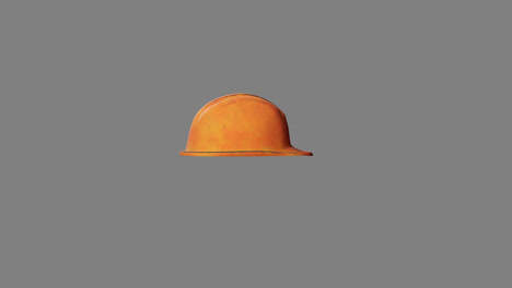 orange construction safety helmet