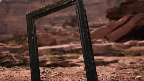 Very-old-wooden-frame-in-Grand-Canyon